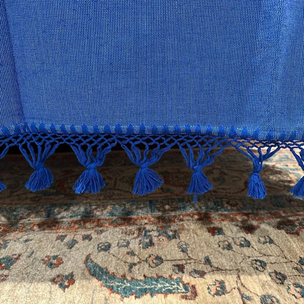 Queen Size Cotton Bedspread/Quilt. From Oaxaca Mex. Hand loom, Bed covers,